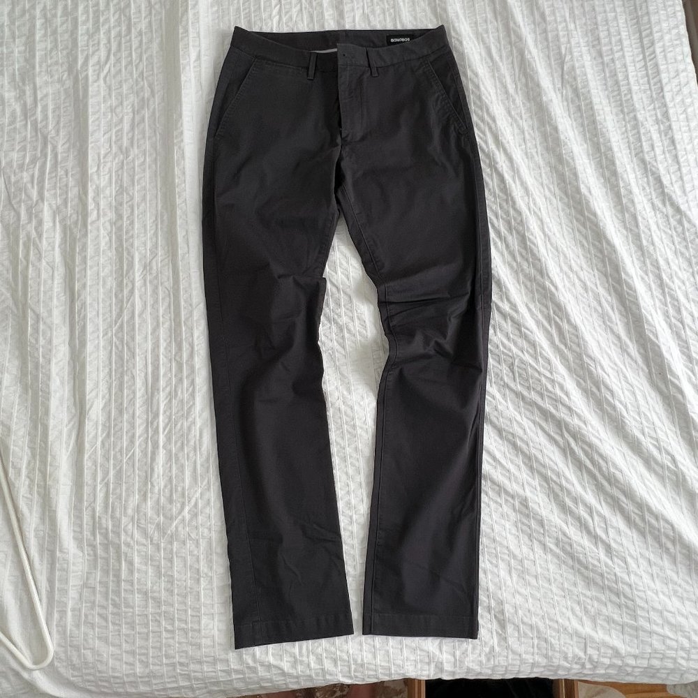 Bonobos Tailored Fit Dress Pants Gray Mens